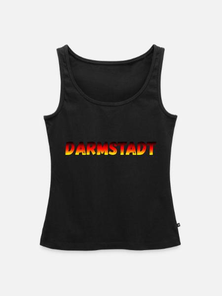 Darmstadt - Frauen Premium Organic Tank Top - Schwarz