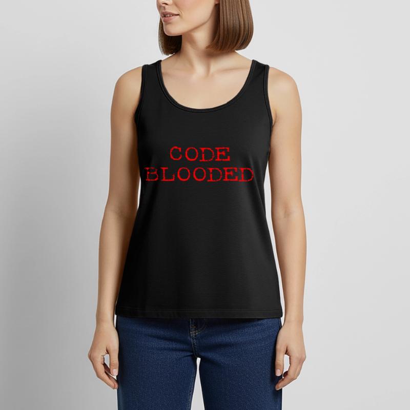Code Blooded Cooler Programmierer-Codierer Code-Blooded Frauen Premium Organic Tank Top
