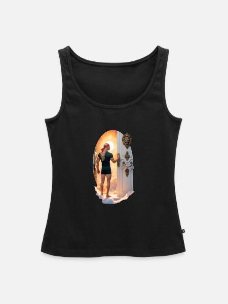 Die Pforte zum Himmel - Frauen Premium Organic Tank Top - Schwarz