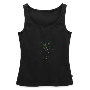 chad Räppli flakes - Women’s Premium Organic Tank top - black - Front - AI Model Female 172 light (172cm)