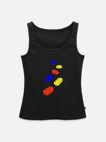 Eier symbol - Frauen Premium Organic Tank Top - Schwarz