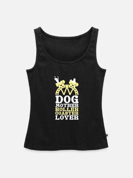 Achterbahn Freizeitpark Vergnügungspark - Frauen Premium Organic Tank Top - Schwarz