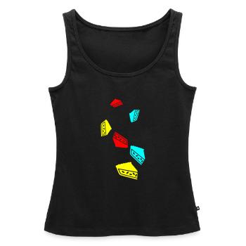 Apple pie - Women’s Premium Organic Tank top - black - Front - AI Model Female 172 light (172cm)