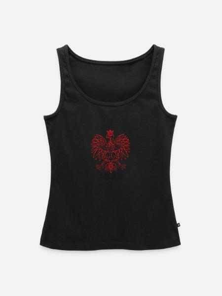 Polnischer Adler - Frauen Premium Organic Tank Top - Schwarz
