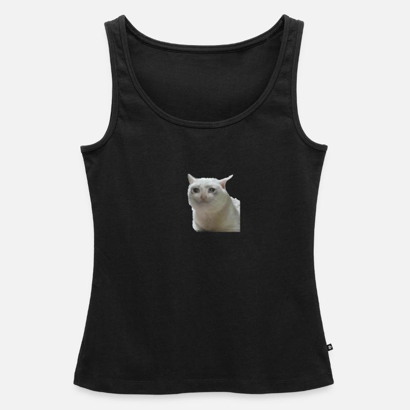 Chat meme - Débardeur bio Premium Femme - noir
