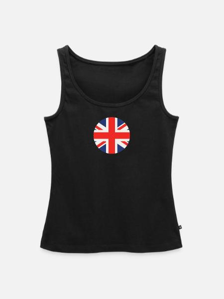 England - Frauen Premium Organic Tank Top - Schwarz