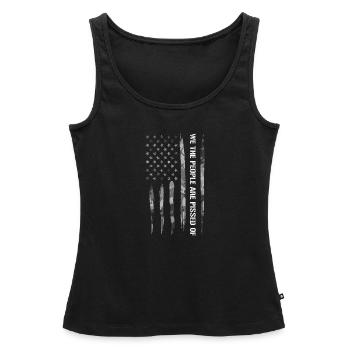 Nous, le peuple, sommes énervés - Débardeur bio Premium Femme - noir - Devant - AI Model Female 172 light (172cm)