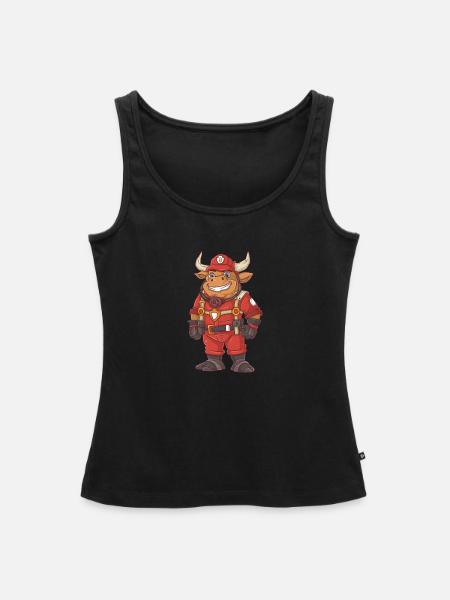 Feuerwehr Stier - Frauen Premium Organic Tank Top - Schwarz