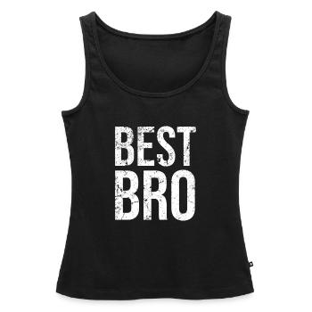 Meilleur Bro - Débardeur bio Premium Femme - noir - Devant - AI Model Female 172 light (172cm)