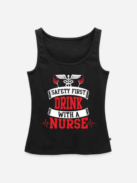 Krankenschwester Krankenpflegerin Krankenschwester - Frauen Premium Organic Tank Top - Schwarz
