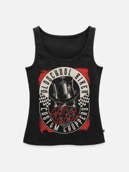 Custom Chopper Biker - Frauen Premium Organic Tank Top - Schwarz