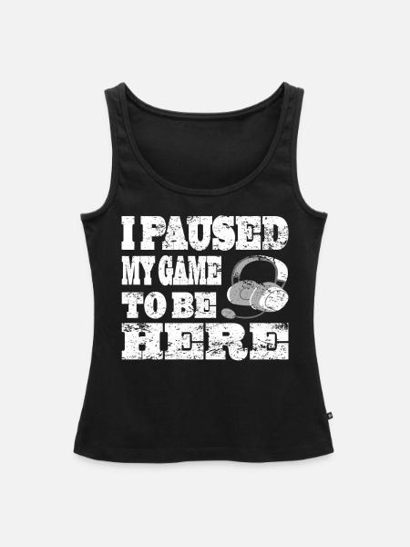 Gaming Retro Geschenkidee - Frauen Premium Organic Tank Top - Schwarz