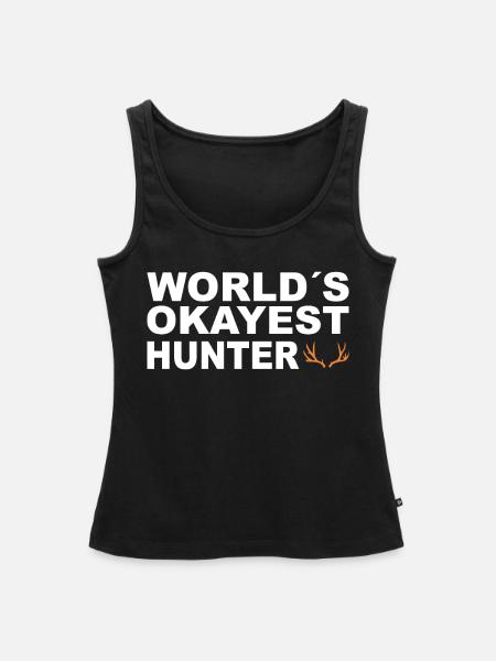 Jäger Jagt.Hirsch Geschenkidee - Frauen Premium Organic Tank Top - Schwarz