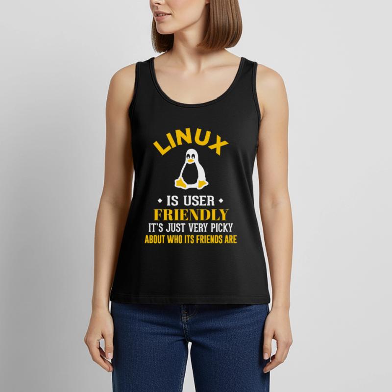 Linux Geek Coding Programmierer Nerd Frauen Premium Organic Tank Top