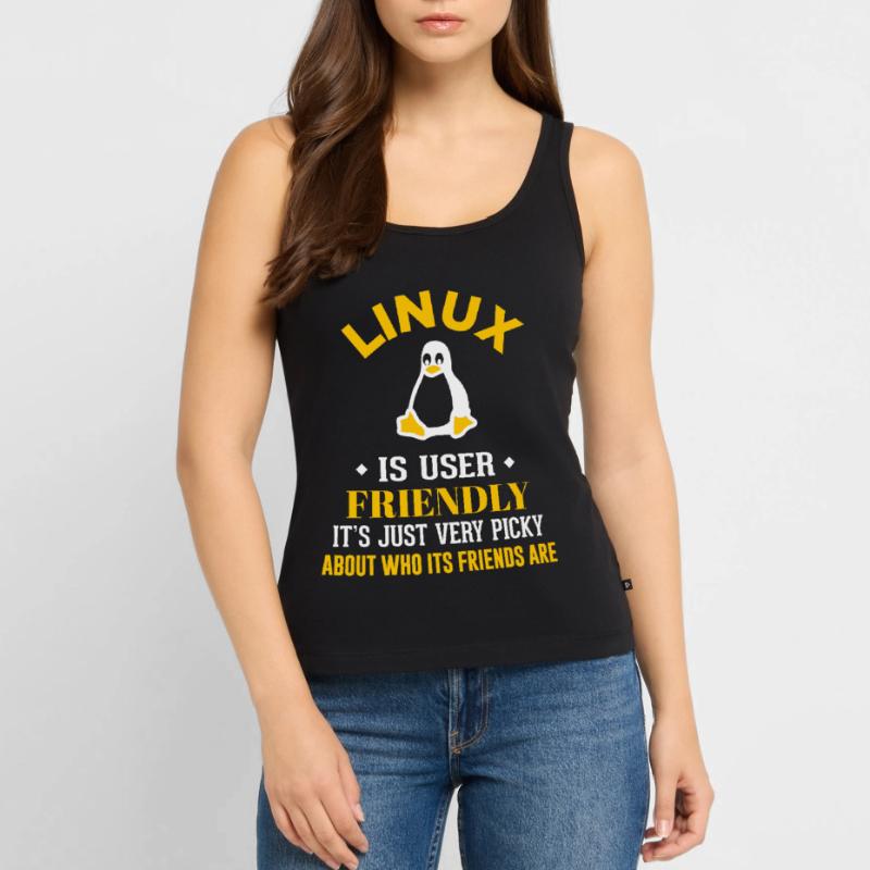 Linux Geek Coding Programmierer Nerd Frauen Premium Organic Tank Top