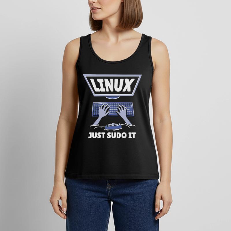 Linux Just Sudo It Linux Computer Programmer Women’s Premium Organic Tank top
