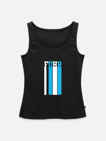 Nordsee Föhr - Frauen Premium Organic Tank Top - Schwarz