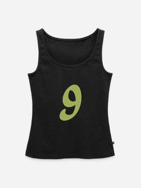 9 - Frauen Premium Organic Tank Top - Schwarz