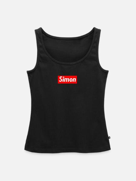 simon - Frauen Premium Organic Tank Top - Schwarz
