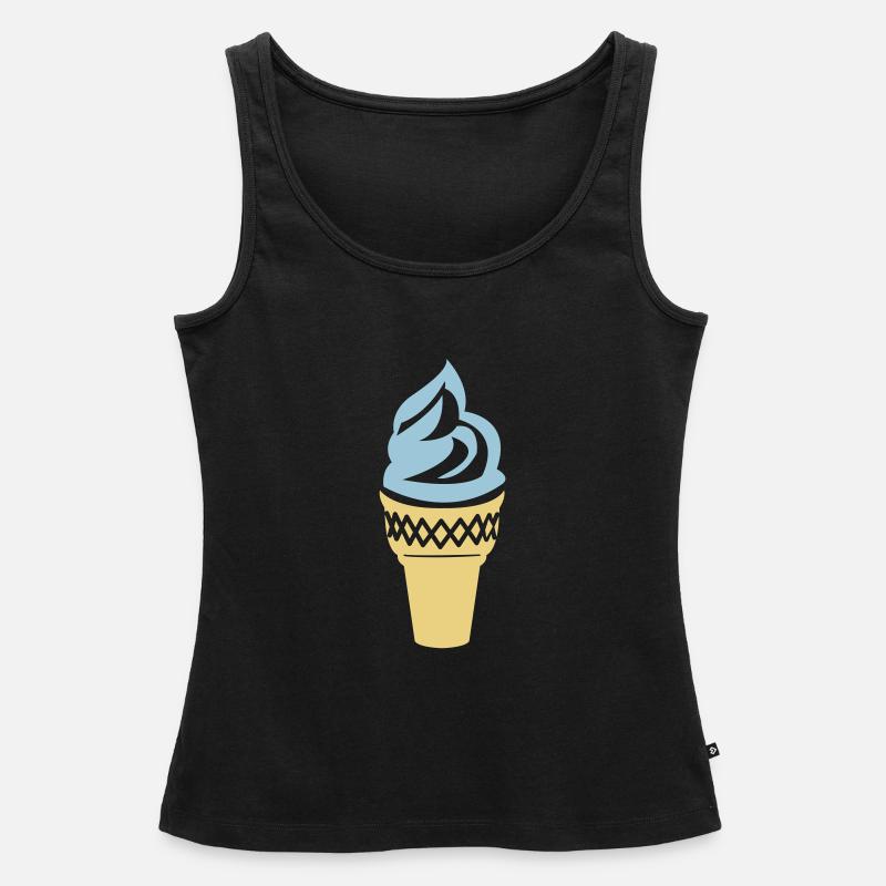 ice cream summer - Women’s Premium Organic Tank top - black