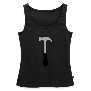 hammer - Frauen Premium Organic Tank Top - Schwarz - Vorne - AI Model Female 172 light (172cm)