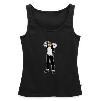 Rockabilly Boy - Débardeur bio Premium Femme - noir - Devant - AI Model Female 172 light (172cm)
