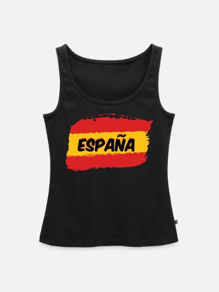 Spanische Flagge - Frauen Premium Organic Tank Top - Schwarz