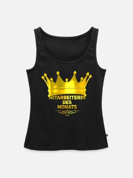 Mitarbeiter Des Monats - Frauen Premium Organic Tank Top - Schwarz