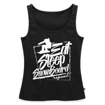 Snowboard Snowboarder Boarden Snowboarden Boarder - Frauen Premium Organic Tank Top - Schwarz - Vorne - AI Model Female 172 light (172cm)
