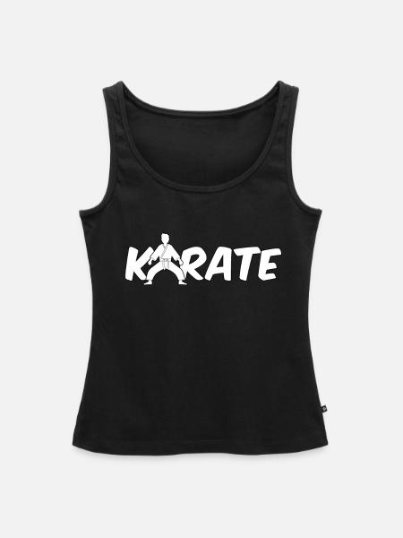 Karate - Frauen Premium Organic Tank Top - Schwarz