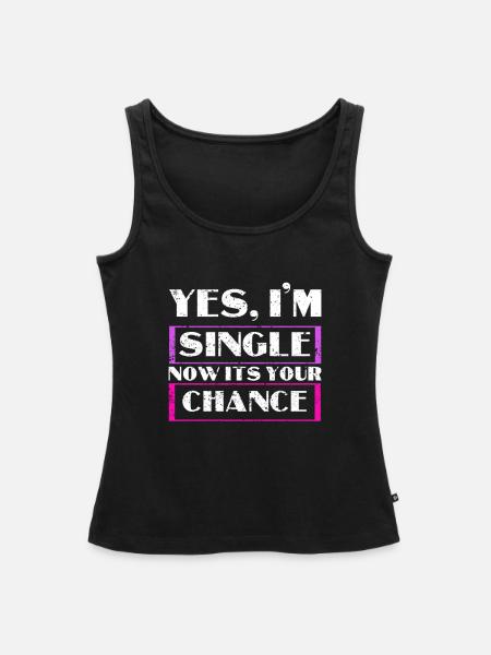 Single - Frauen Premium Organic Tank Top - Schwarz