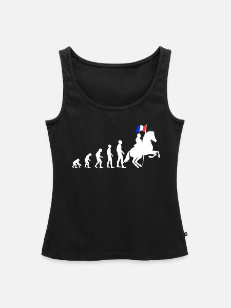 Frankreich Geschenk - Patriot Evolution - Frauen Premium Organic Tank Top - Schwarz