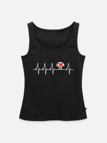 Pilz - Frauen Premium Organic Tank Top - Schwarz