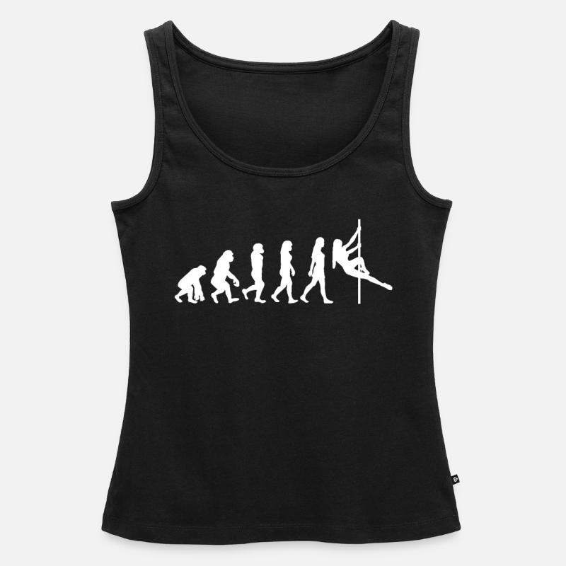 Pole dance evolution gift pole dancer - Women’s Premium Organic Tank top - black
