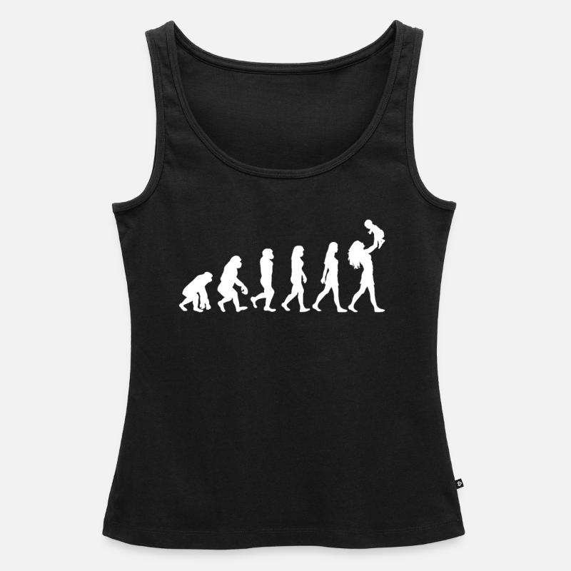 Maman avec bébé Evolution Mère enceinte - Débardeur bio Premium Femme - noir