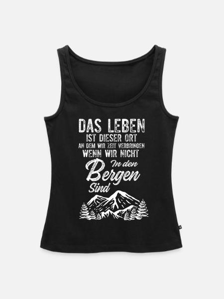 Berg - Frauen Premium Organic Tank Top - Schwarz