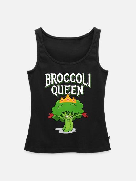 Brokkoli - Frauen Premium Organic Tank Top - Schwarz