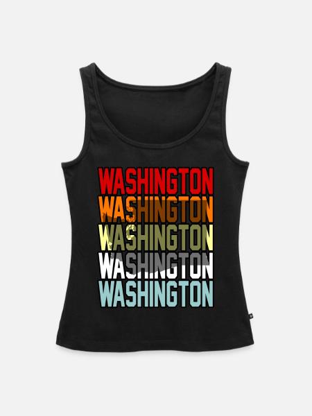 Besuchen Sie Washington Gift - Frauen Premium Organic Tank Top - Schwarz