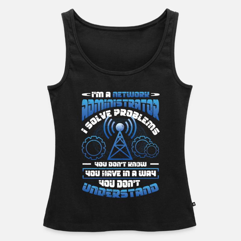 Solve problems IT-support network administrator - Women’s Premium Organic Tank top - black