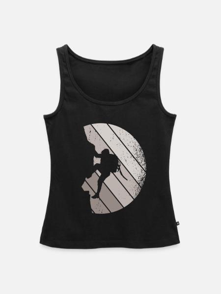 Klettern Bouldern - Frauen Premium Organic Tank Top - Schwarz