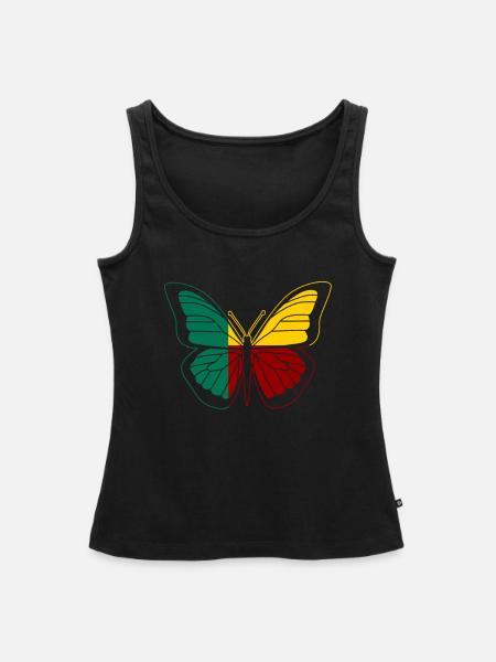 Benin - Frauen Premium Organic Tank Top - Schwarz