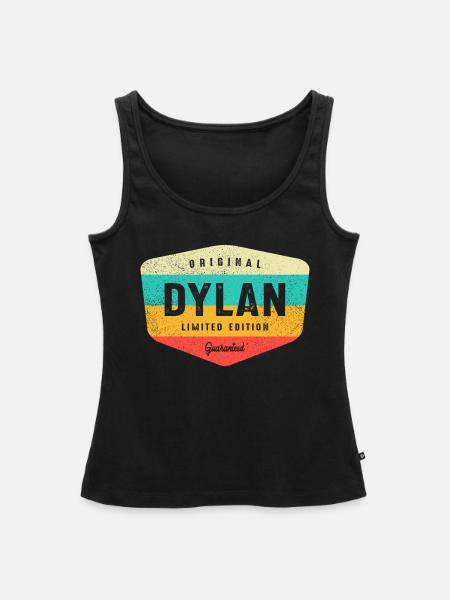 Dylan Personalisierter Name - Dylan - Frauen Premium Organic Tank Top - Schwarz