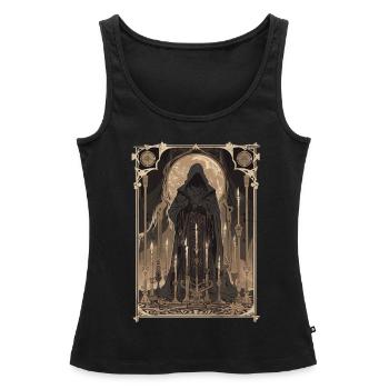 Der Zauberer Tarot - Frauen Premium Organic Tank Top - Schwarz - Vorne - AI Model Female 172 light (172cm)