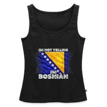 Bosnien Herzegowina - Frauen Premium Organic Tank Top - Schwarz - Vorne - AI Model Female 172 light (172cm)