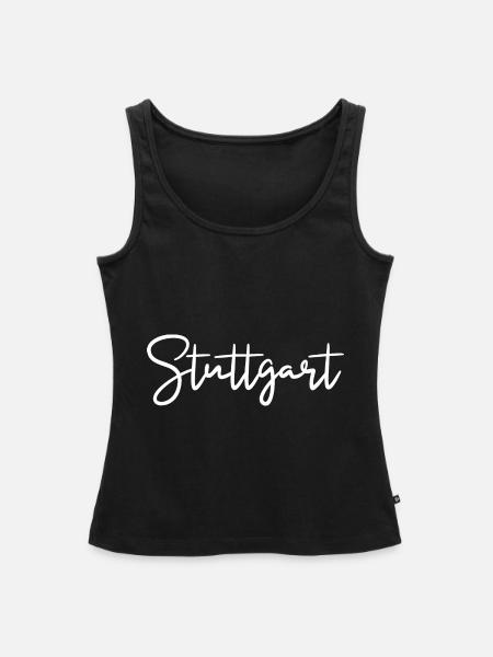 Stuttgart - Frauen Premium Organic Tank Top - Schwarz