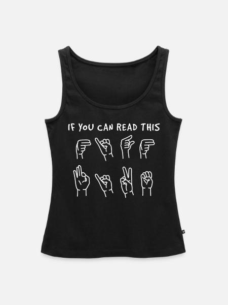 Taub - Frauen Premium Organic Tank Top - Schwarz