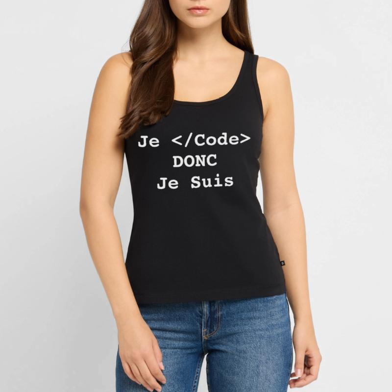 Ich programmiere, also bin ich Informatiker und Programmierer Frauen Premium Organic Tank Top