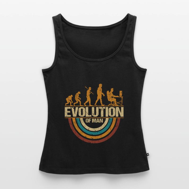 Programmer Computer Freak Evolution Retro Women’s Premium Organic Tank top