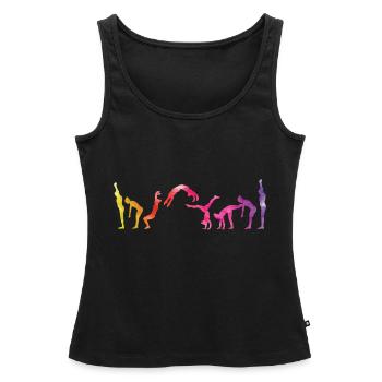 Art de la gymnastique - Débardeur bio Premium Femme - noir - Devant - AI Model Female 172 light (172cm)