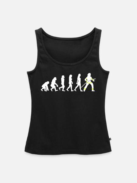 Feuerwehrfrau Damen Feuerwehr Evolution - Frauen Premium Organic Tank Top - Schwarz